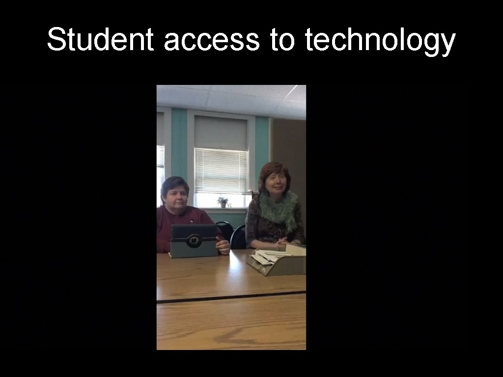 Student access to technology 