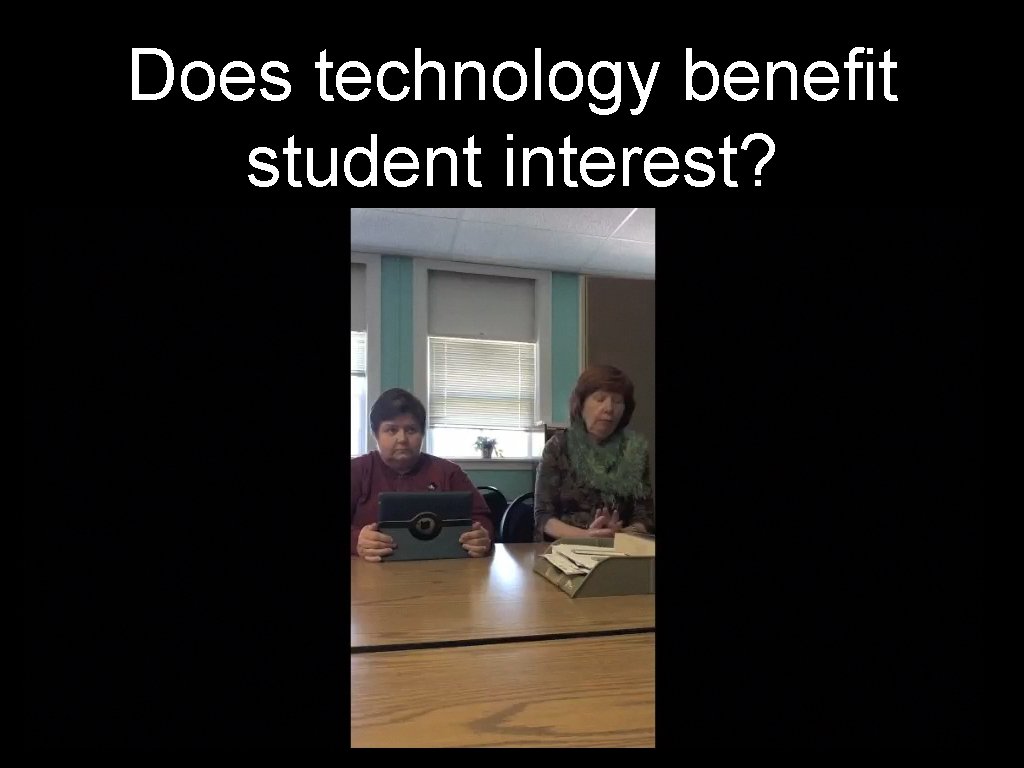 Does technology benefit student interest? 