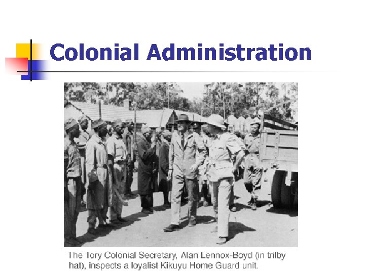 Colonial Administration 