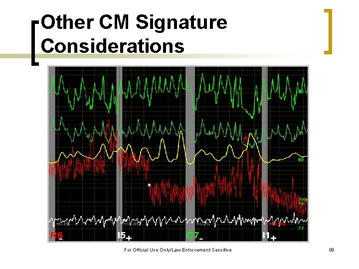 Other CM Signature Considerations For Official Use Only/Law Enforcement Sensitive 88 