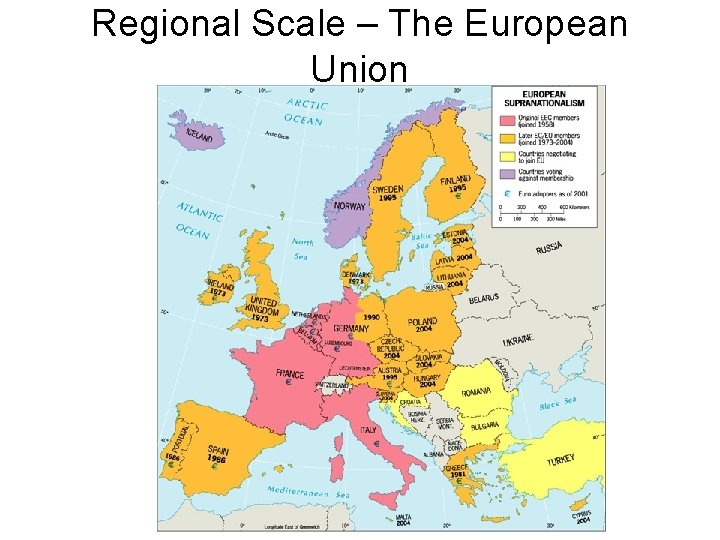 Regional Scale – The European Union 