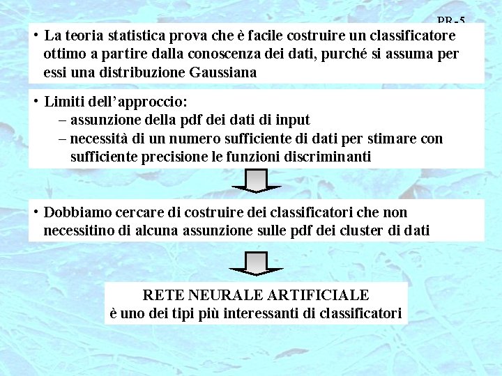 PR-5 • La teoria statistica prova che è facile costruire un classificatore ottimo a