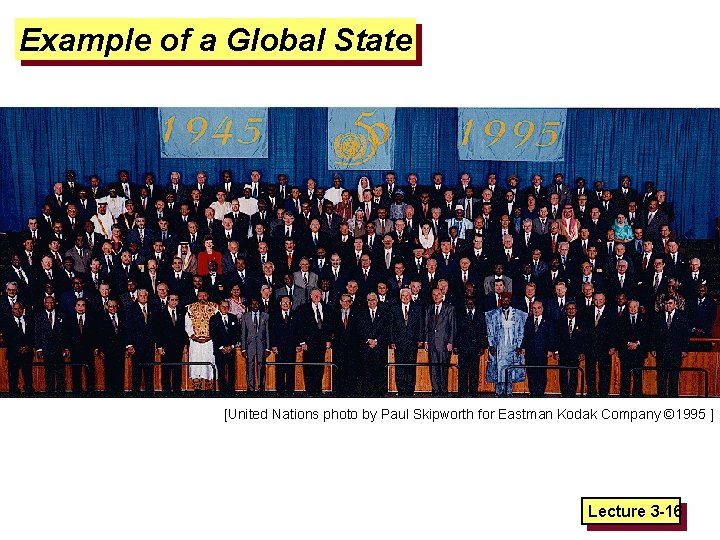 Example of a Global State [United Nations photo by Paul Skipworth for Eastman Kodak