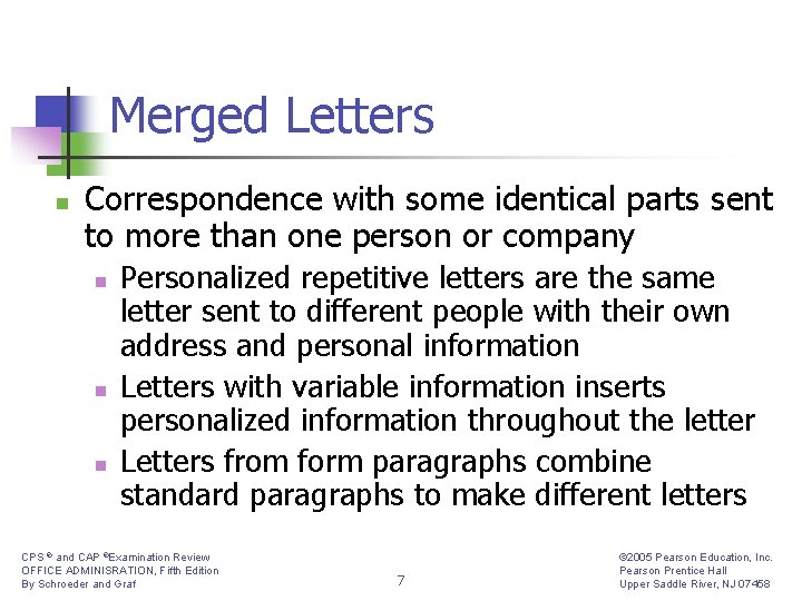 Merged Letters n Correspondence with some identical parts sent to more than one person