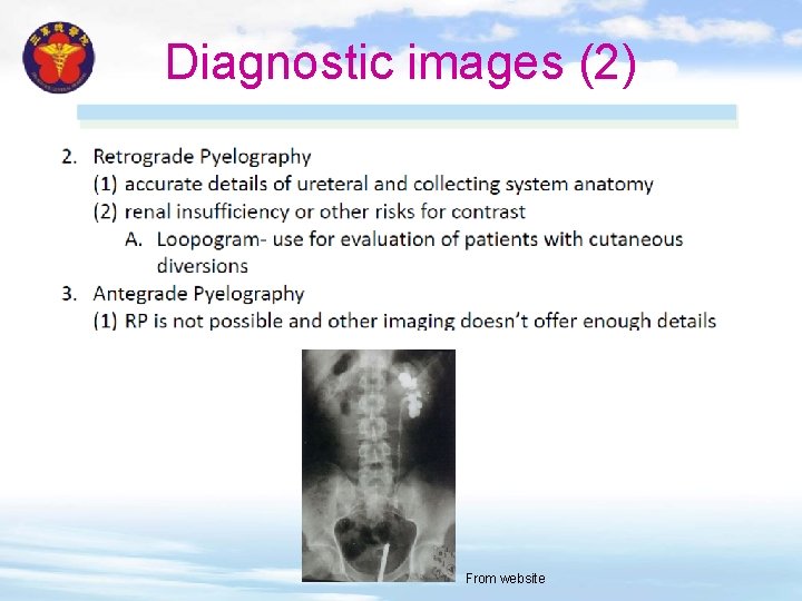 Diagnostic images (2) From website 