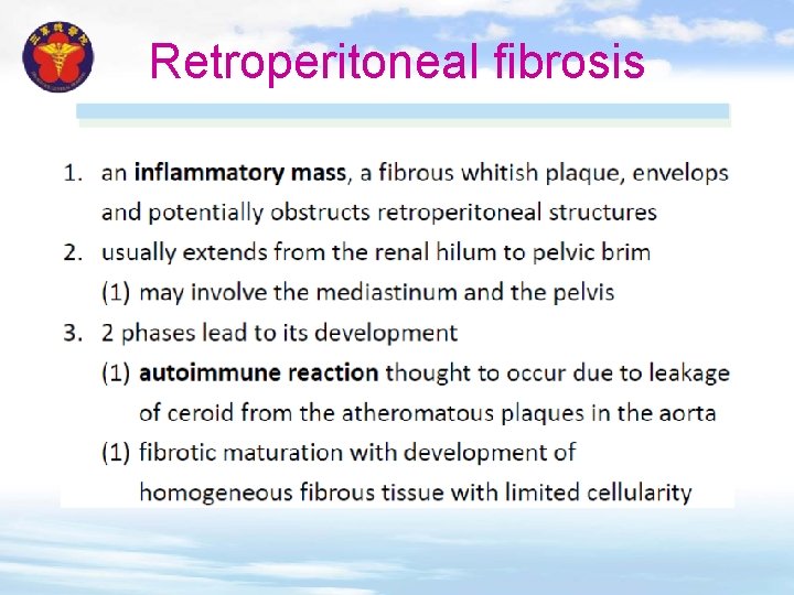 Retroperitoneal fibrosis 