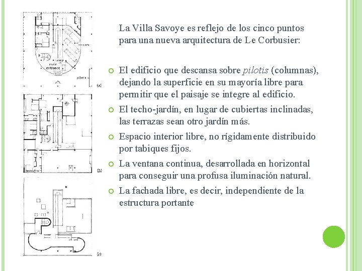 La Villa Savoye es reflejo de los cinco puntos para una nueva arquitectura de