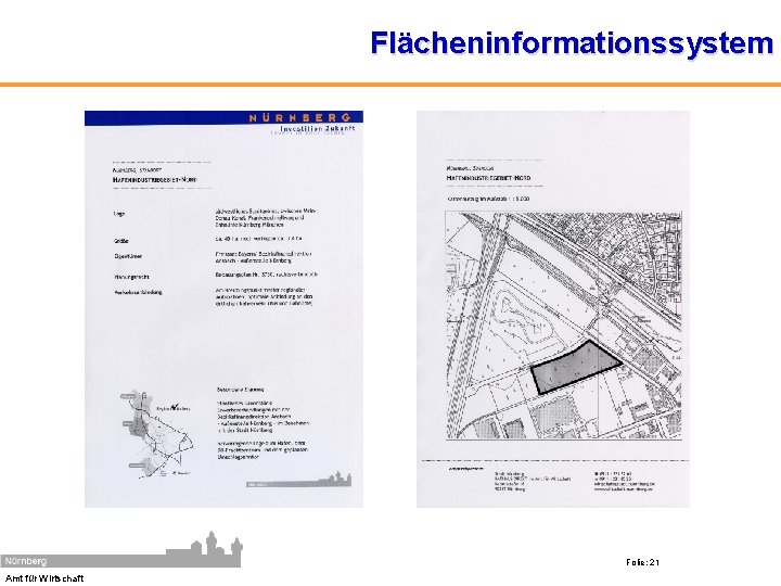  Amt für Wirtschaft Flächeninformationssystem Folie: 21 