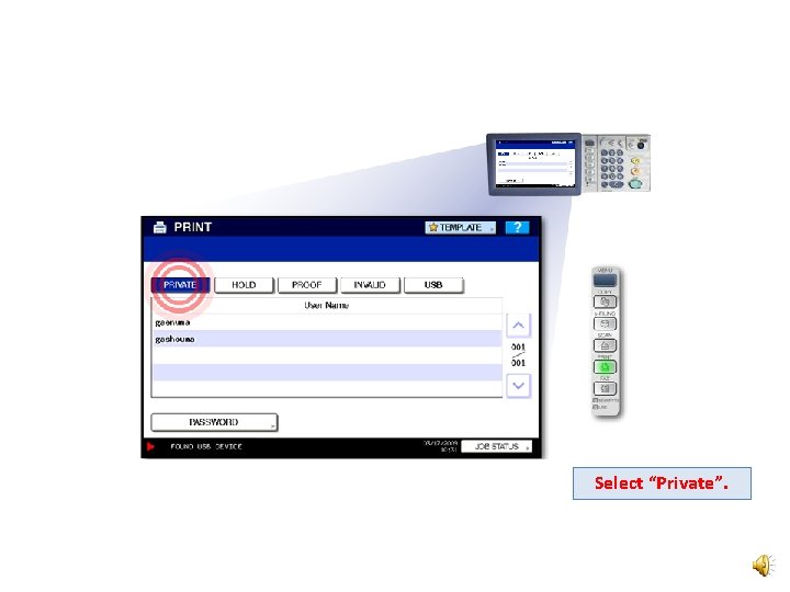 Select “Private”. 