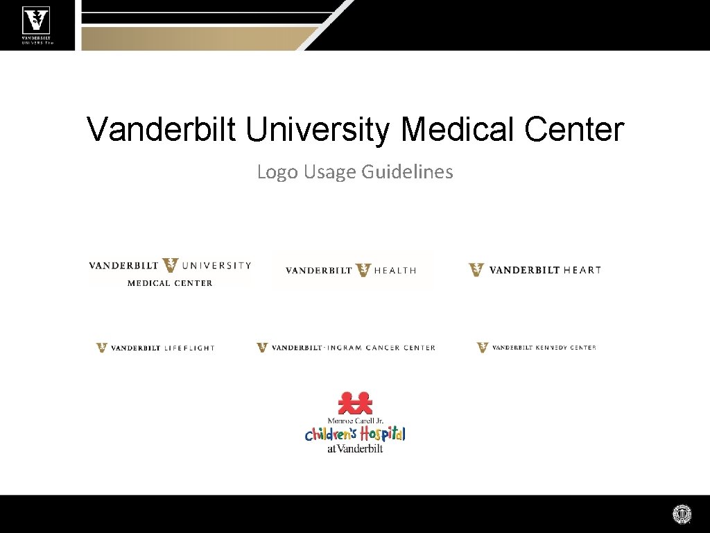 Vanderbilt University Medical Center Logo Usage Guidelines 