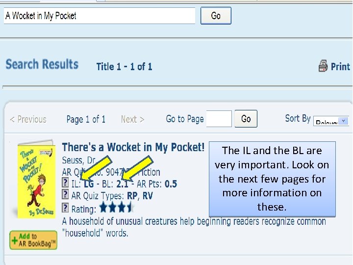 The IL and the BL are very important. Look on the next few pages