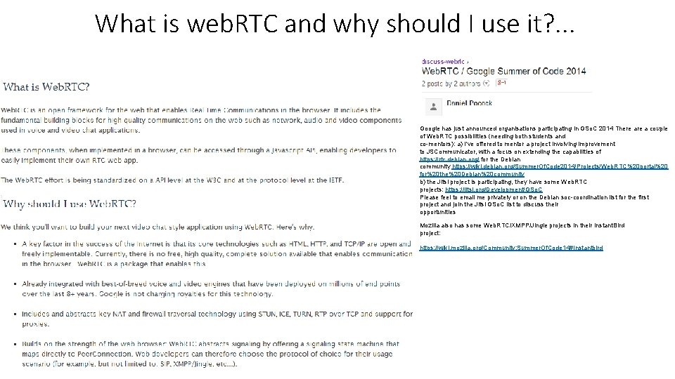 What is web. RTC and why should I use it? . . . Google