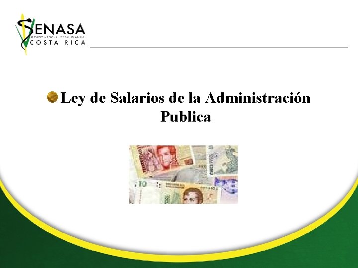 Ley de Salarios de la Administración Publica 