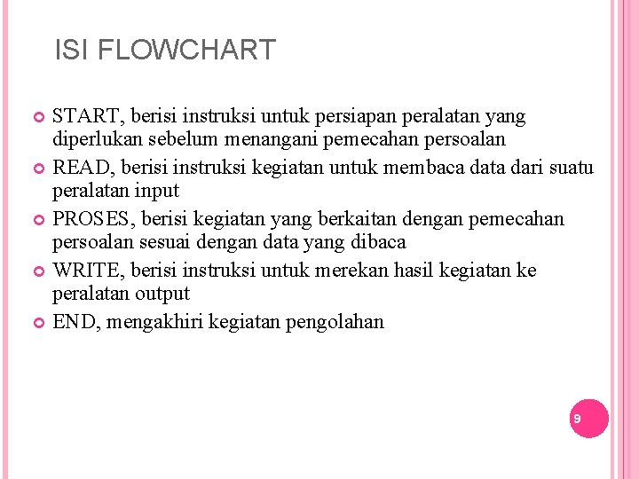 ISI FLOWCHART START, berisi instruksi untuk persiapan peralatan yang diperlukan sebelum menangani pemecahan persoalan