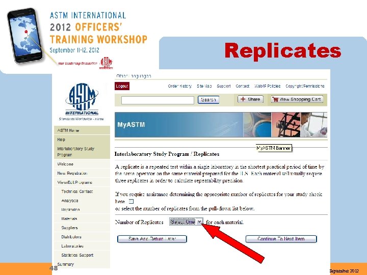 Replicates 48 September 2012 