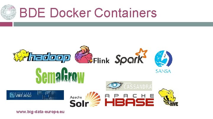 BDE Docker Containers www. big-data-europe. eu 23 -févr. -21 