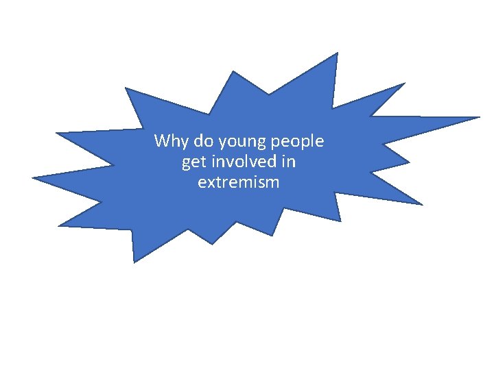 Why do young people get involved in extremism 