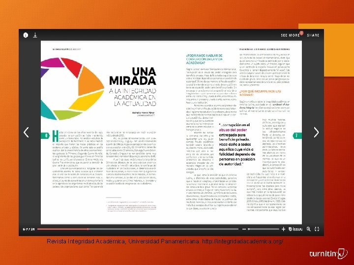 Revista Integridad Académica, Universidad Panamericana. http: //integridadacademica. org/ 