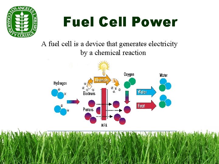Fuel Cell Power A fuel cell is a device that generates electricity by a