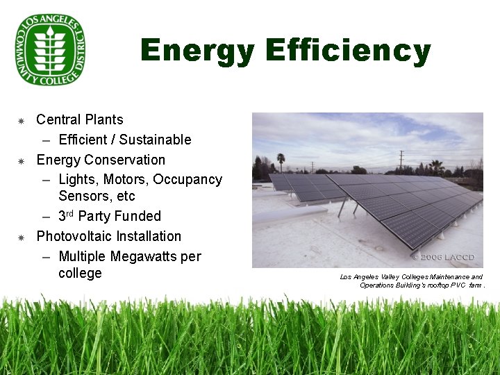 Energy Efficiency Central Plants – Efficient / Sustainable Energy Conservation – Lights, Motors, Occupancy
