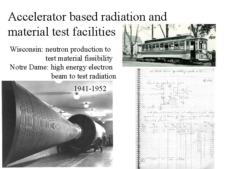 Accelerator based radiation and material test facilities Wisconsin: neutron production to test material fissibility
