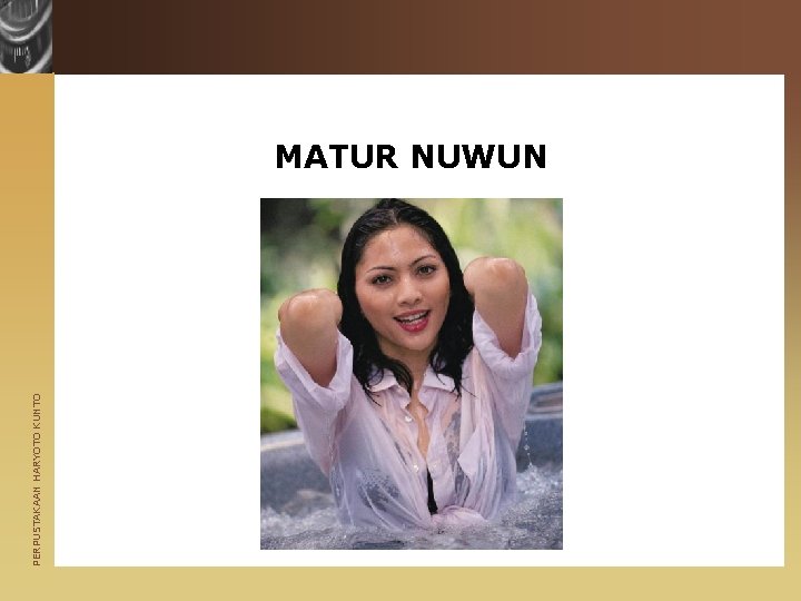 PERPUSTAKAAN HARYOTO KUNTO MATUR NUWUN 