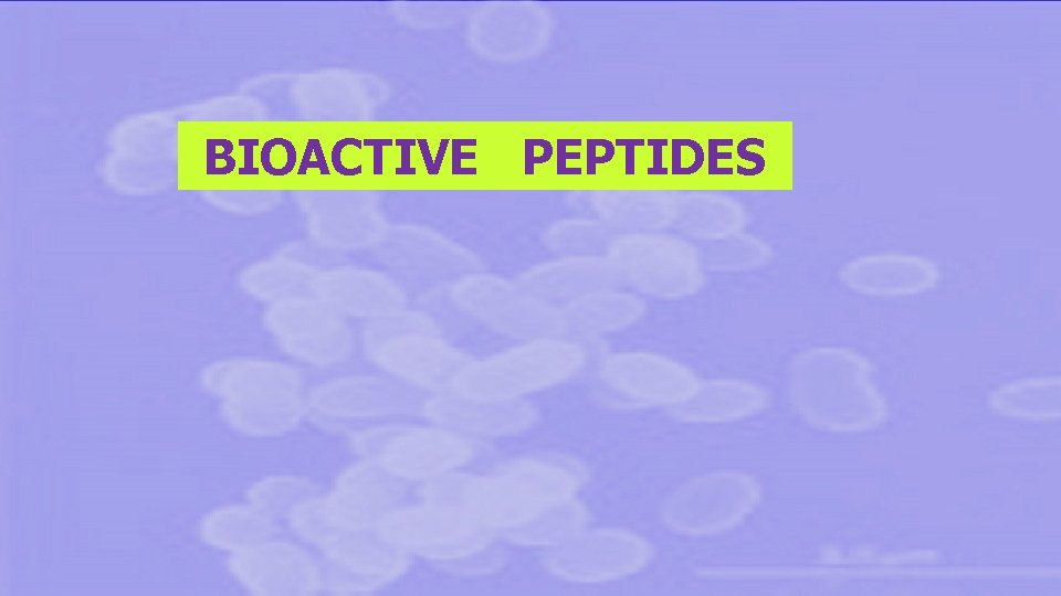 BIOACTIVE PEPTIDES 