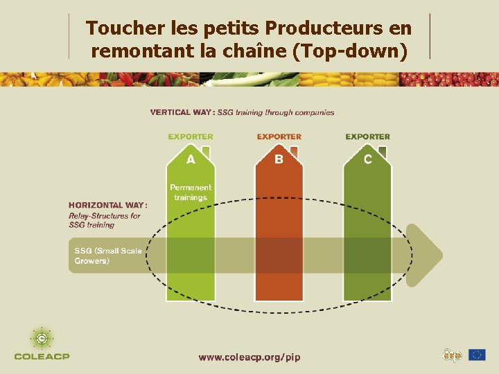 Toucher les petits Producteurs en remontant la chaîne (Top-down) 