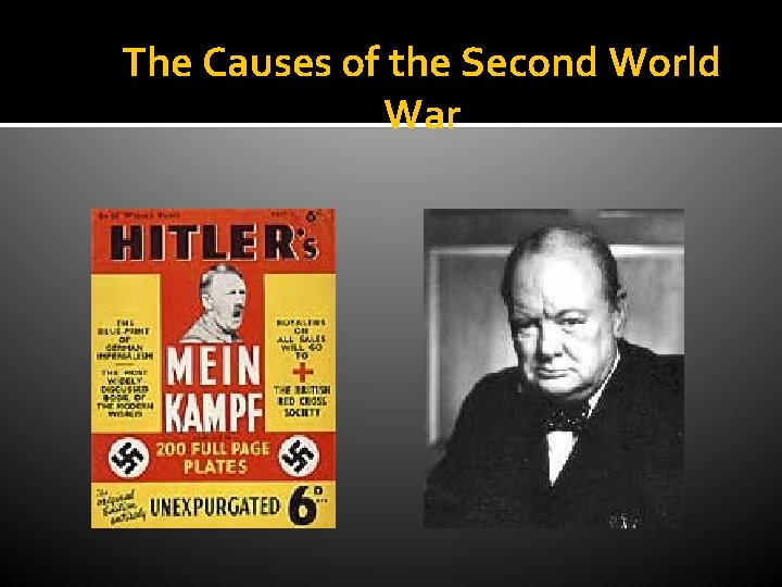 The Causes of the Second World War 