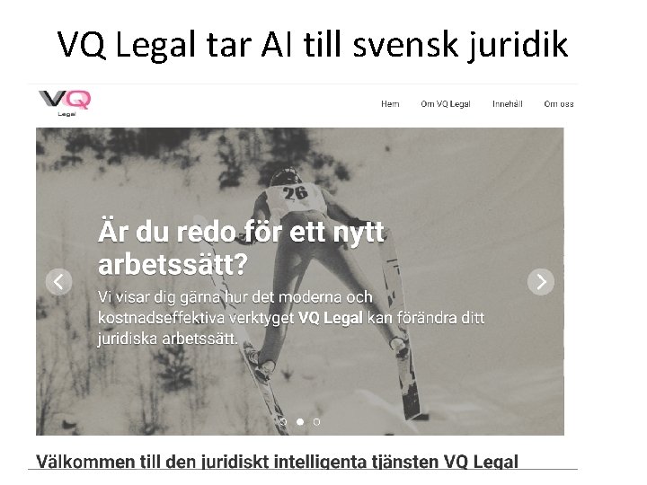 VQ Legal tar AI till svensk juridik 