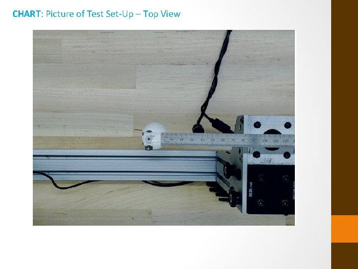 CHART: Picture of Test Set-Up – Top View 