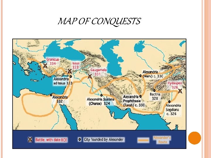 MAP OF CONQUESTS 