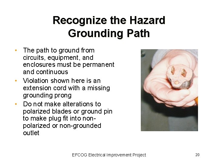 Electrical Hazards Awareness Briefing Basic Electrical Safety Hazard