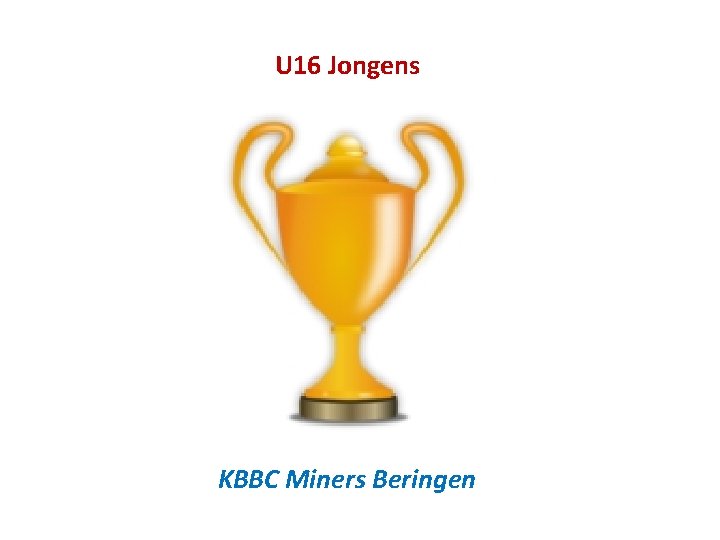 U 16 Jongens KBBC Miners Beringen 