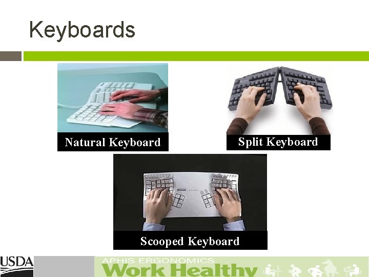  Keyboards Natural Keyboard Split Keyboard Scooped Keyboard 