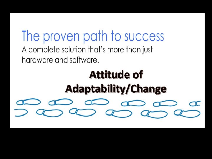 Attitude of Adaptability/Change 