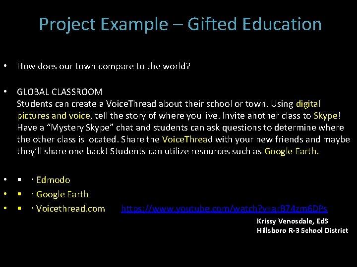  Project Example – Gifted Education • How does our town compare to the