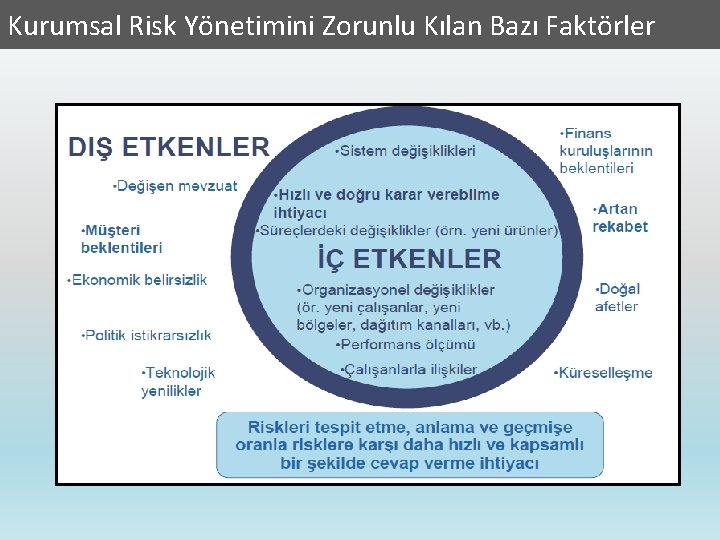 Kurumsal Risk Yönetimini Zorunlu Kılan Bazı Faktörler 
