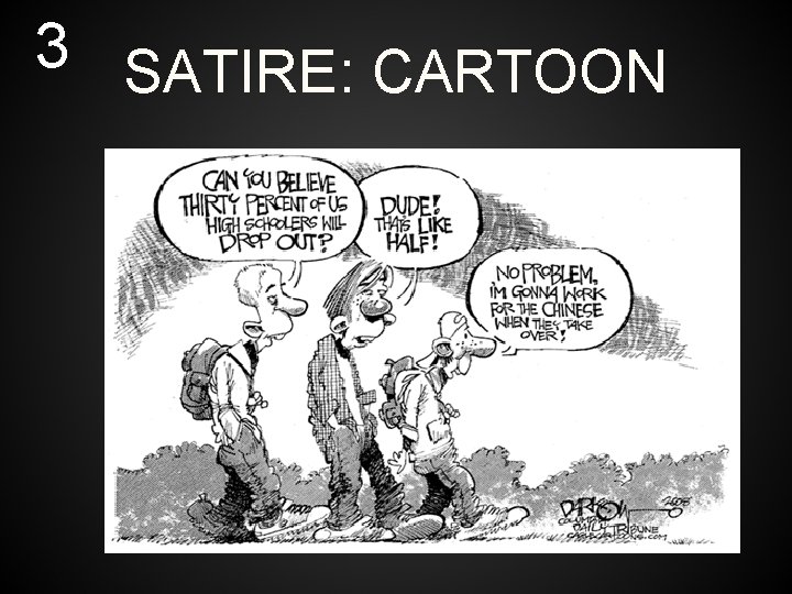 3 SATIRE: CARTOON 