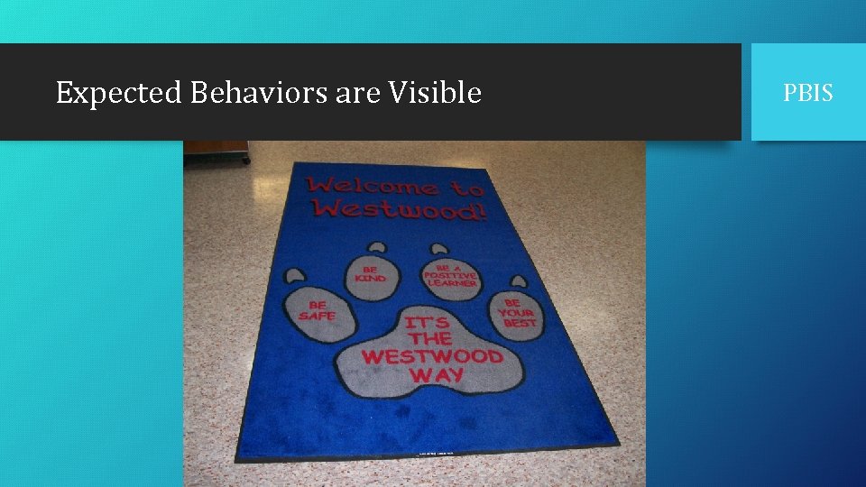 Expected Behaviors are Visible PBIS 