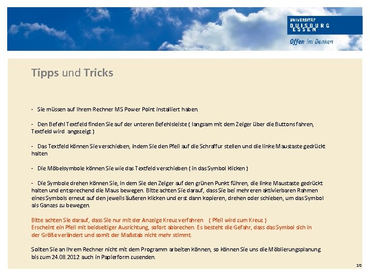 Tipps und Tricks - Sie müssen auf Ihrem Rechner MS Power Point installiert haben.