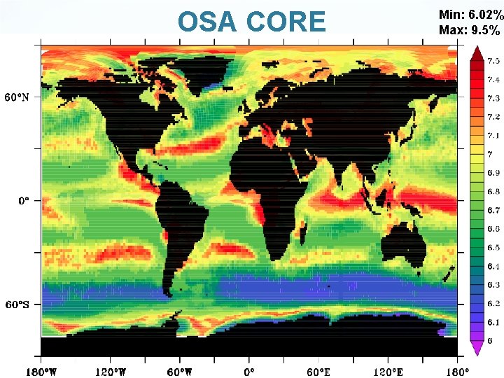 OSA CORE Min: 6. 02% Max: 9. 5% 