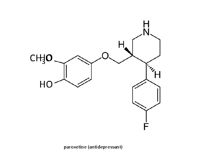 CHHO 3 O HO paroxetine (antidepressant) 