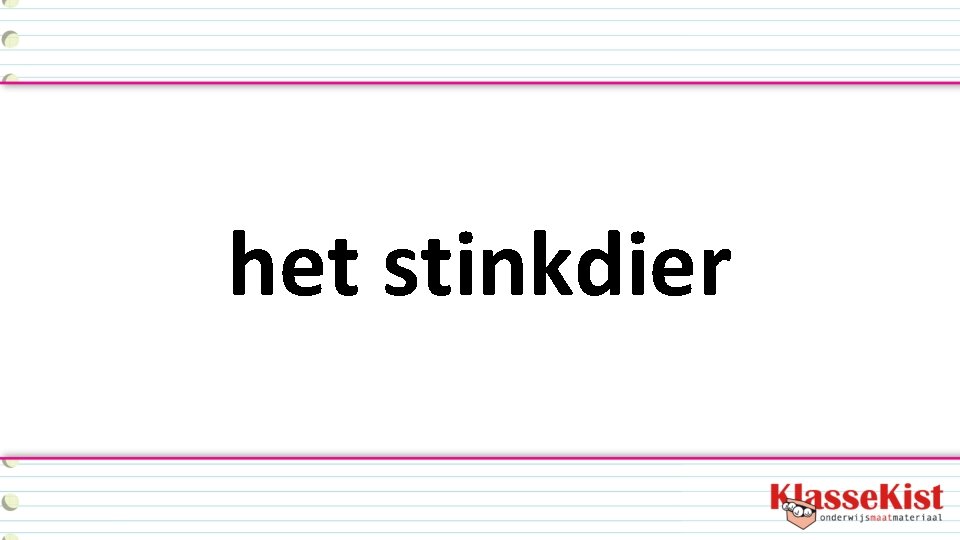 het stinkdier 