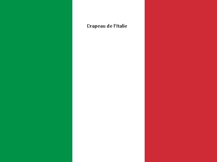 Drapeau de l’Italie 