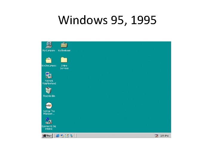 Windows 95, 1995 