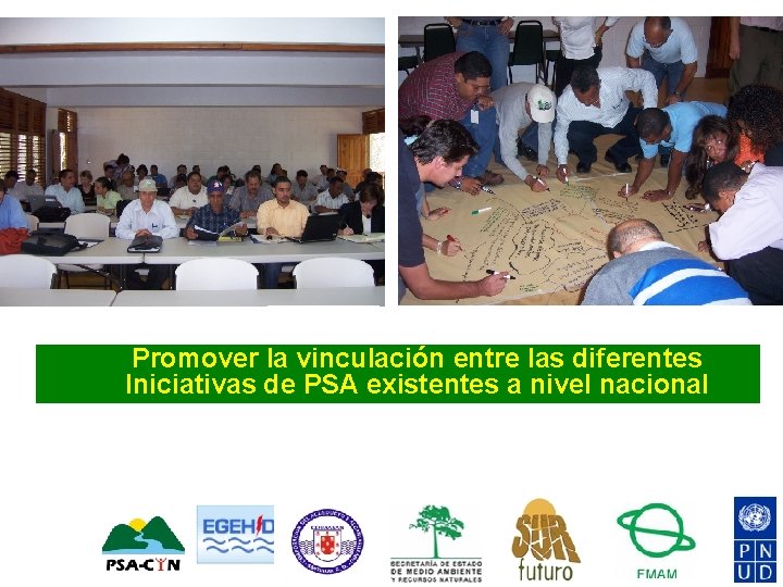 Promover la vinculación entre las diferentes Iniciativas de PSA existentes a nivel nacional 