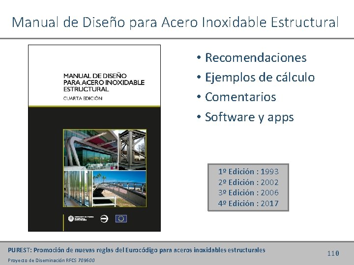 Manual de Diseño para Acero Inoxidable Estructural • Recomendaciones • Ejemplos de cálculo •