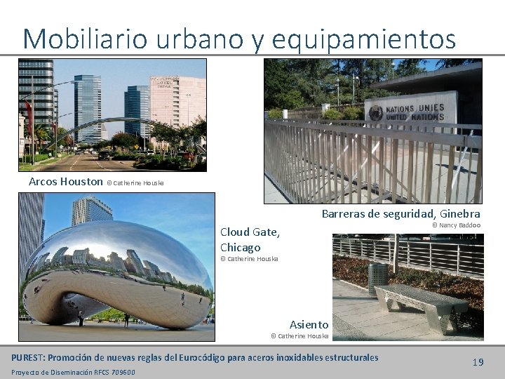 Mobiliario urbano y equipamientos Arcos Houston © Catherine Houska Barreras de seguridad, Ginebra ©