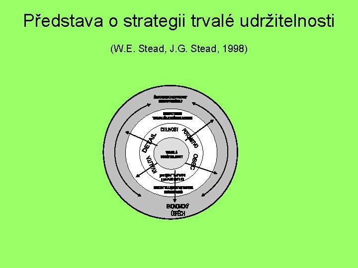 Představa o strategii trvalé udržitelnosti (W. E. Stead, J. G. Stead, 1998) 